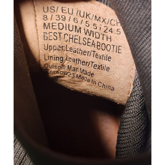 Gentle Souls Gray Leather Chelsea Bootie Size 8 - Picture 8 of 8